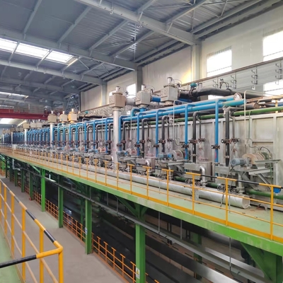 Linia do cynkowania ciągłego o długości maks. 1250 mm z piecem i urządzeniami elektrycznymi